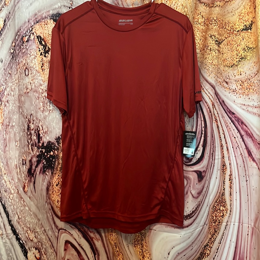 Bauer NWT dry fit warm up hockey shirt